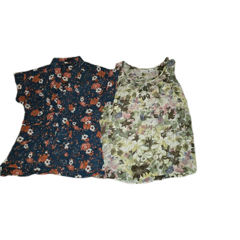 2 WOMAN'S TOPS SIZE:M LIZ CLAIBORNE AND TWENTY ONE *BOTH NEW WITHOUT TAGS*
